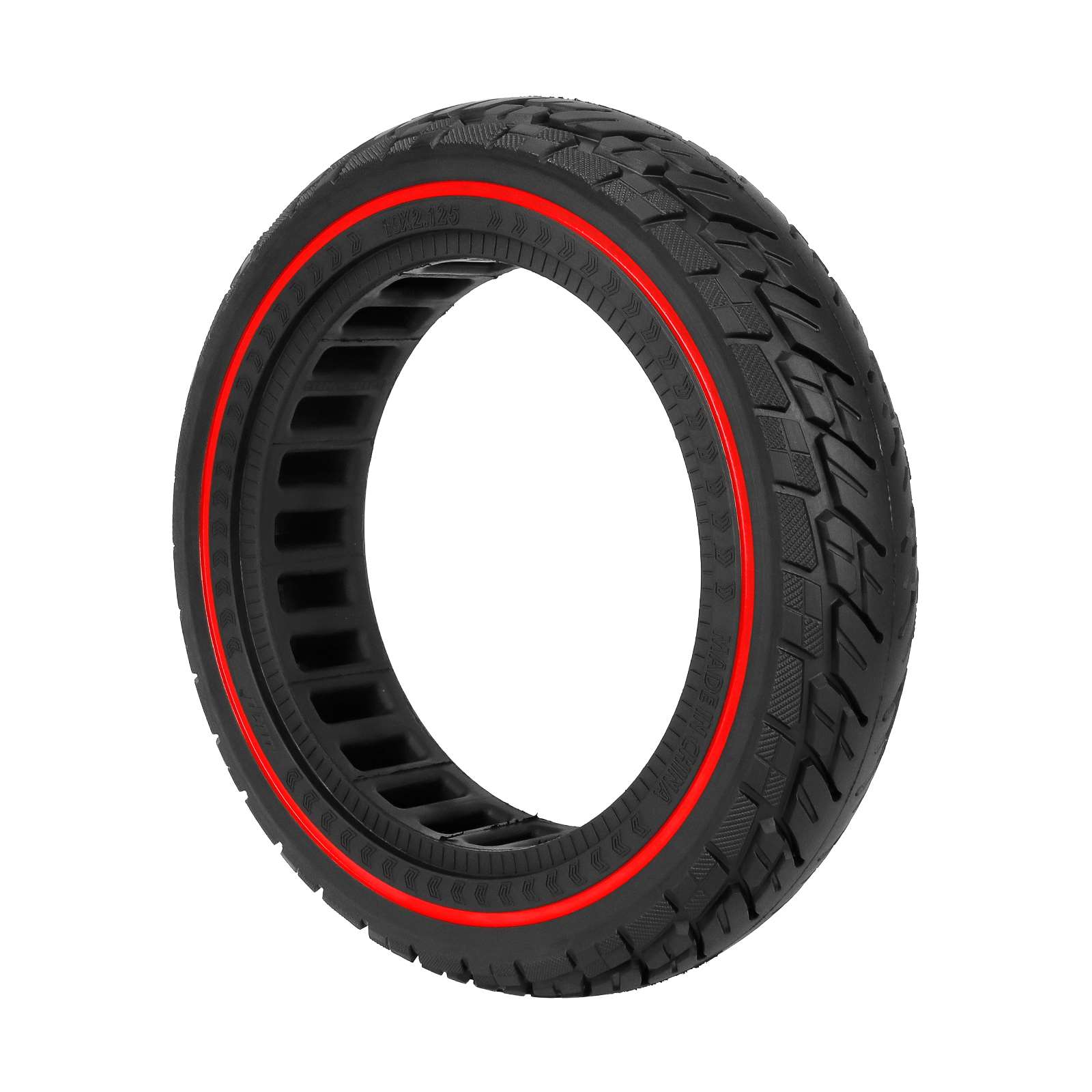 საბურავი - 54/80-6.5, [10x2.125], [Ø250x54mm] - ULIP Solid with Red Circle [113]