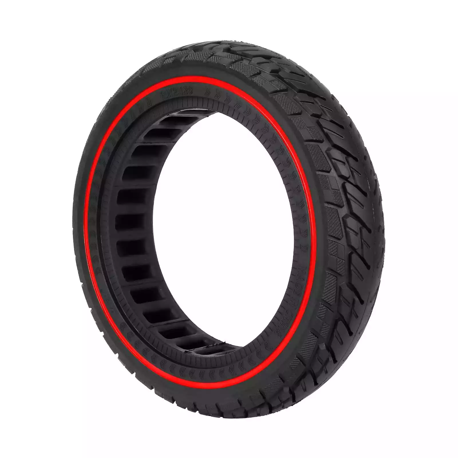 საბურავი - 54/80-6.5, [10x2.125], [Ø250x54mm] - ULIP Solid with Red Circle [113]